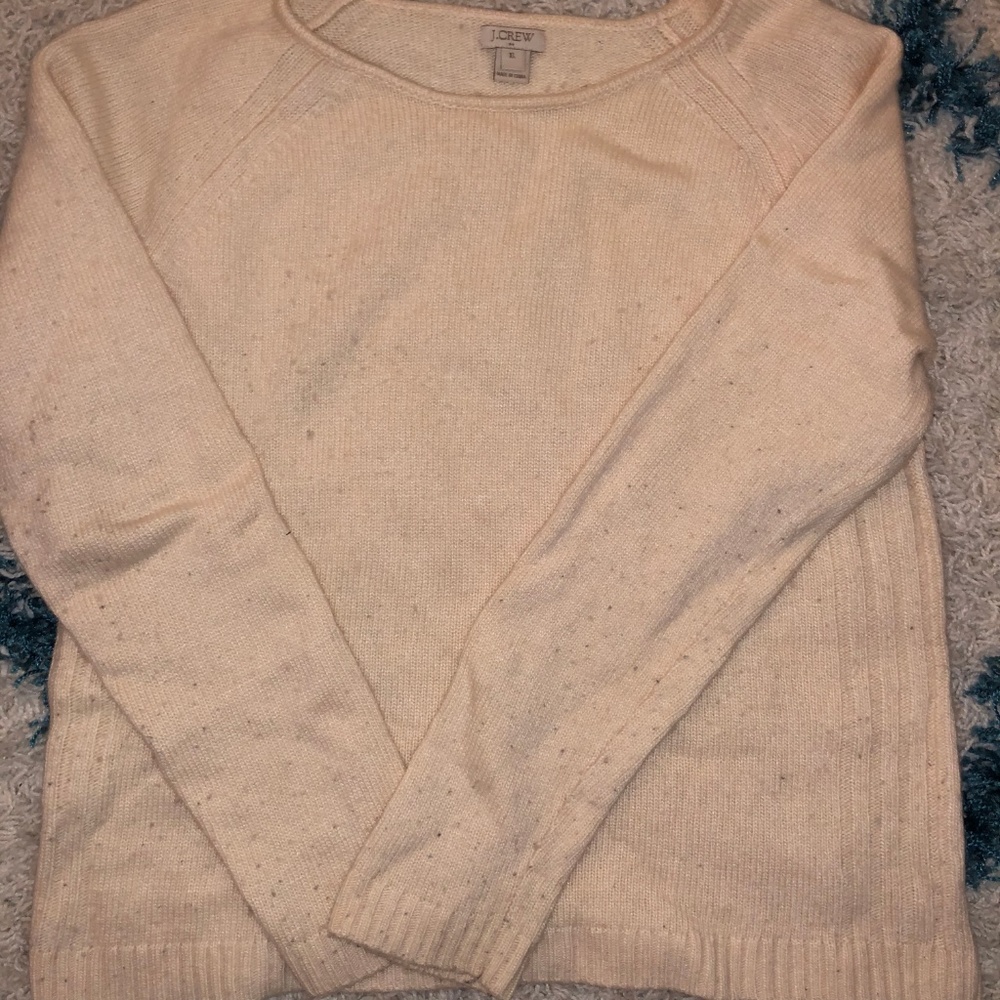 jcrew cream sweater runs small ( S) - Picture 3 of 3